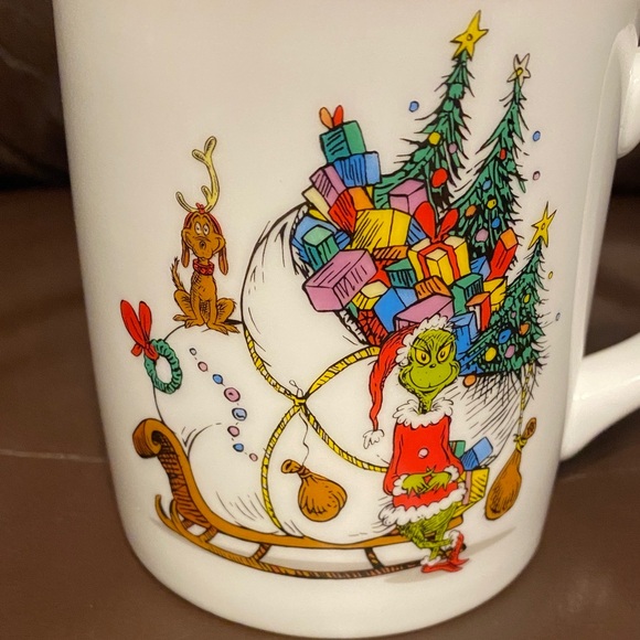 Grinch Holiday Williams Sonoma Mug with Sleigh Design - Picture 5 of 6